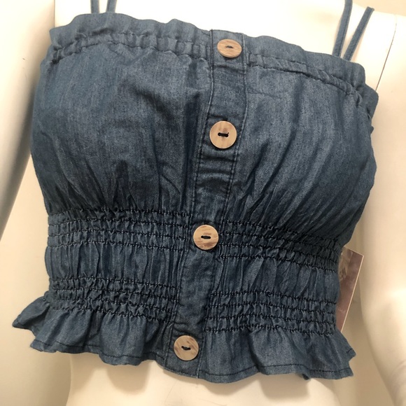 Jean Crop Top - Picture 2 of 6